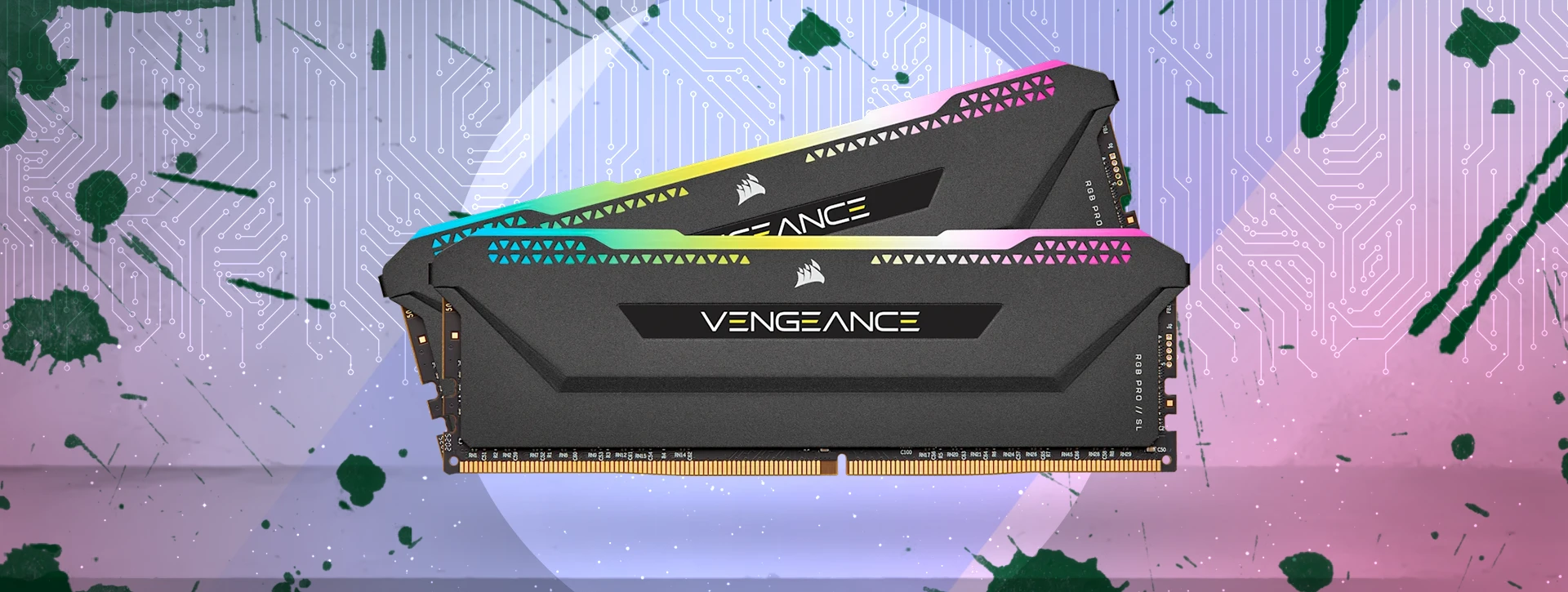 رم دسکتاپ دو کاناله Corsair مدل VENGEANCE RGB PRO SL 32GB 3200