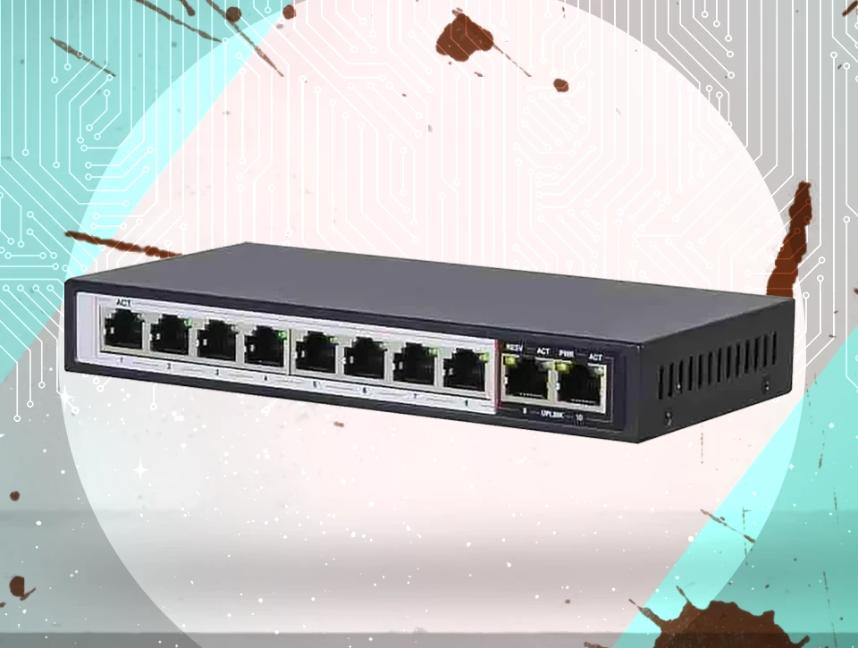w2 سوئیچ PoE ده پورت گیگابیتی دی لینک D-Link DGS-F1010P-E