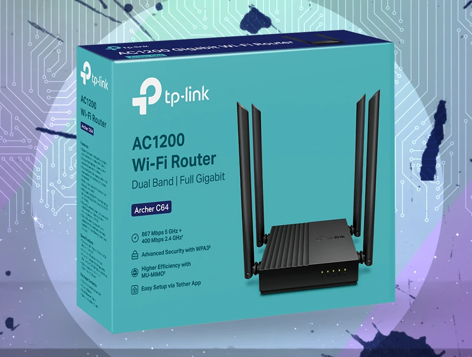 روتر بیسیم AC1200 تی پی لینک TP-Link Archer C64