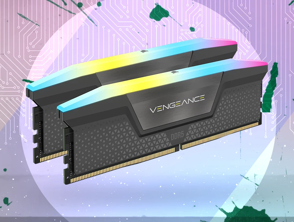 حافظه رم دسکتاپ دو کاناله Corsair مدل VENGEANCE RGB 32GB 6000