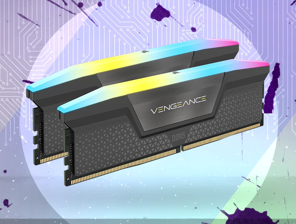 حافظه رم دسکتاپ دو کاناله Corsair مدل VENGEANCE RGB 64GB 6000