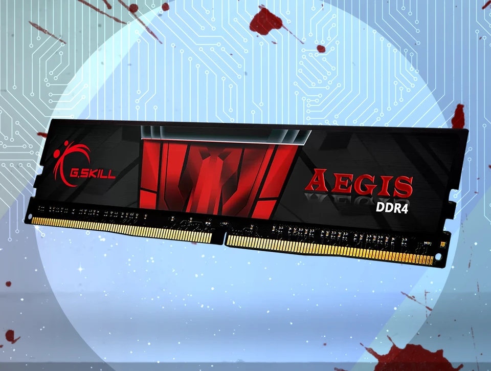 حافظه رم دسکتاپ تک کاناله G-Skill مدل Aegis 8GB 3200