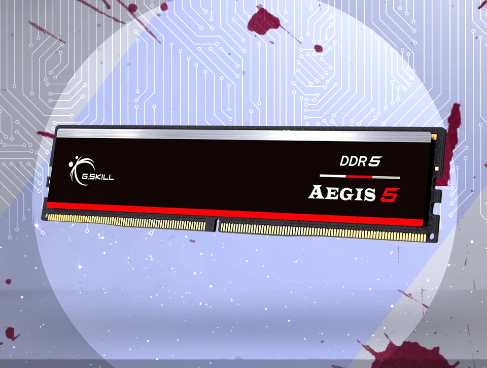حافظه رم دسکتاپ تک کاناله G-Skill مدل Aegis 5 16GB 5600