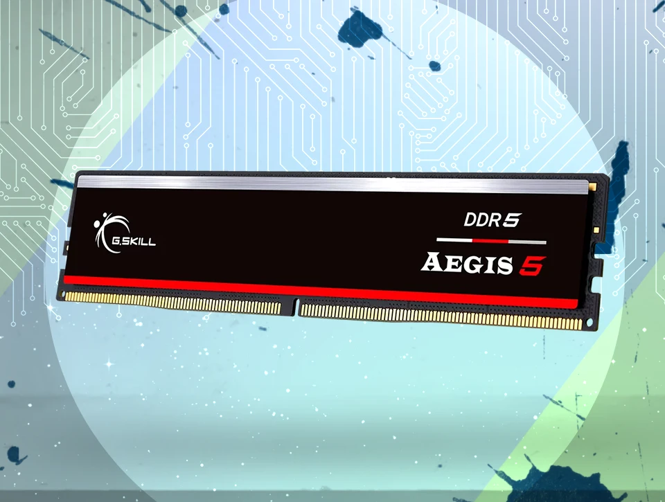 حافظه رم دسکتاپ تک کاناله G-Skill مدل Aegis 5 16GB 6000