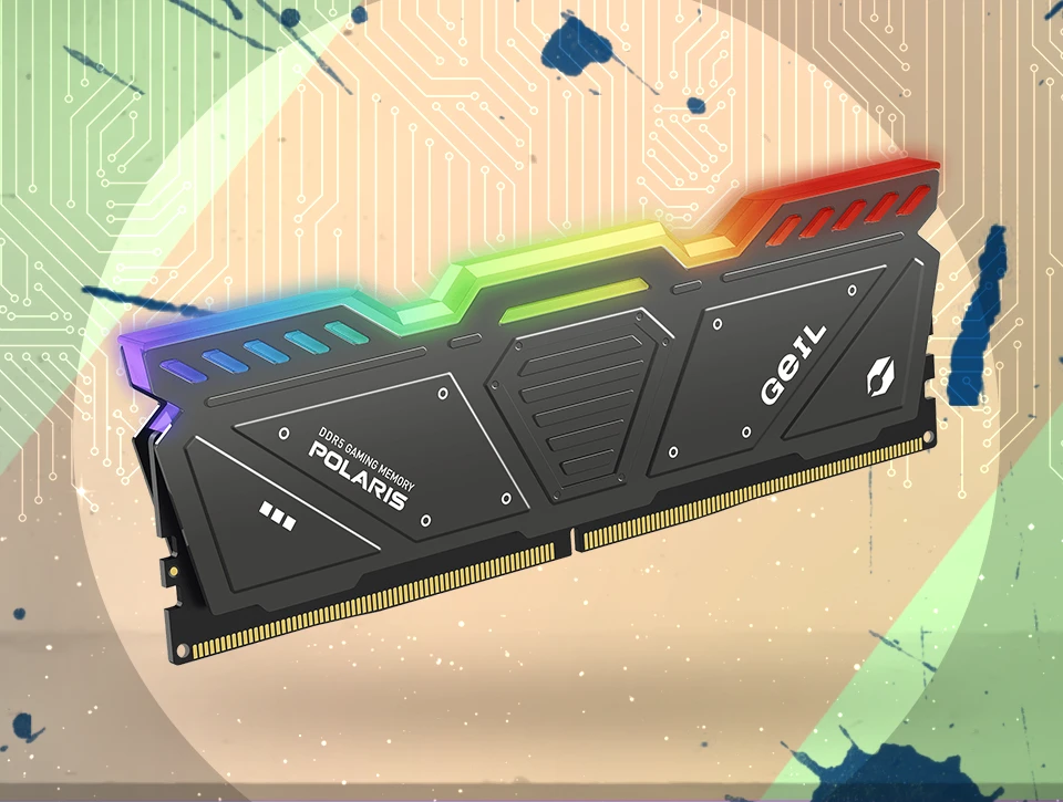 رم دسکتاپ دو کاناله Geil مدل POLARIS RGB 32GB 6000