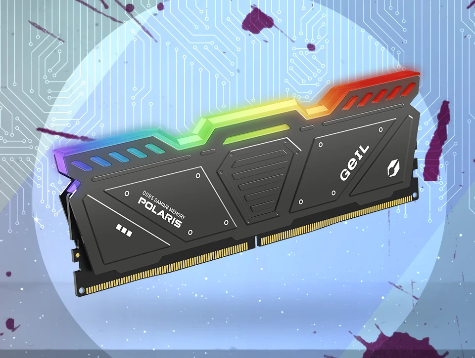رم دسکتاپ تک کاناله Geil مدل POLARIS RGB 16GB 4800