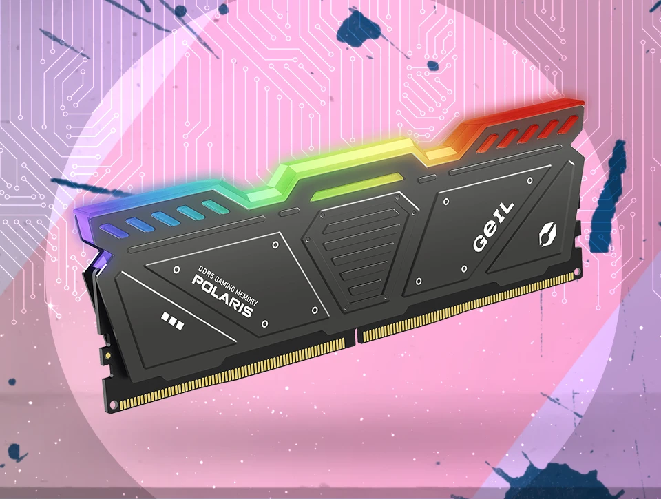 رم دسکتاپ تک کاناله Geil مدل POLARIS RGB 16GB 5200