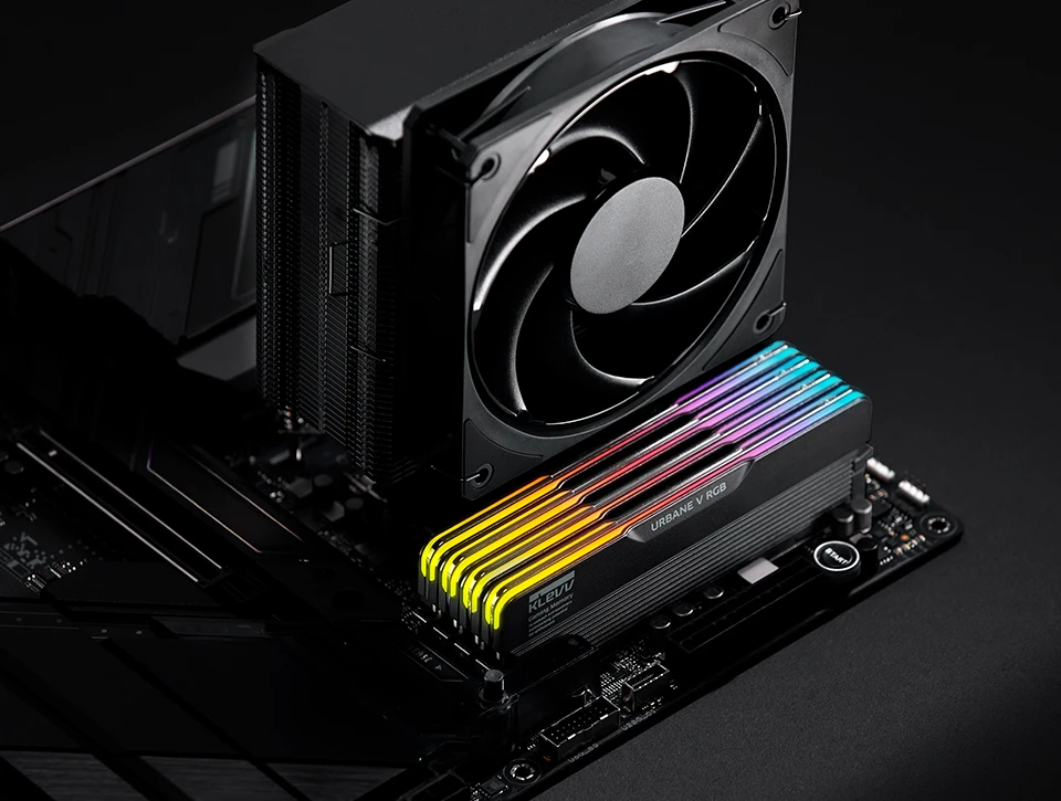 رم دسکتاپ دو کاناله کلو KLEVV URBANE V RGB 32GB 6000 Black