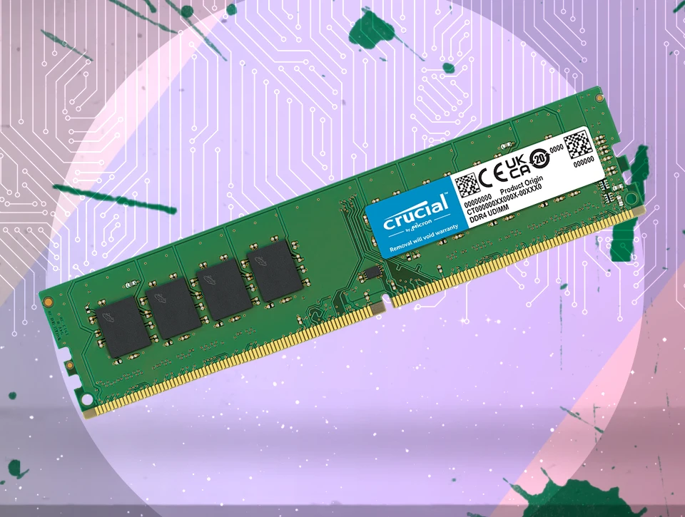 رم دسکتاپ تک کاناله CRUCIAL مدل DDR4 16GB 2400