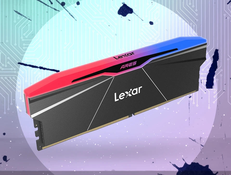 رم دسکتاپ دو کاناله لکسار Lexar ARES RGB 32GB 6400