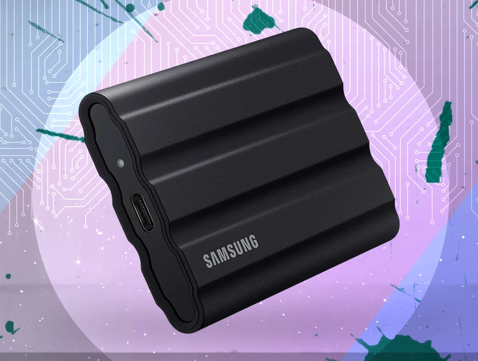 w2 SSD اکسترنال سامسونگ مدل Samsung T7 Shield 1TB