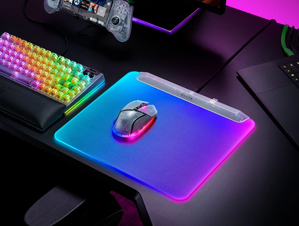 موس پد گیمینگ ریزر Razer Firefly V2 pro Phantom White ED