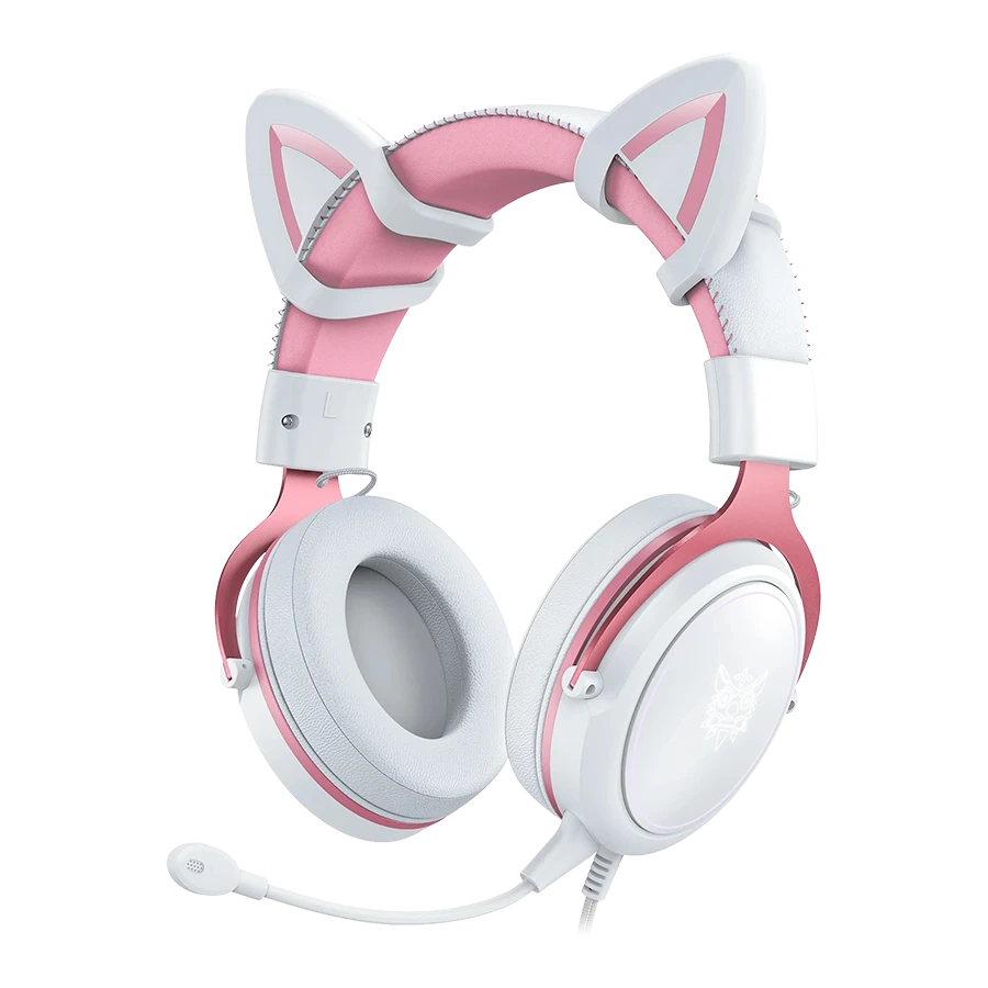 هدست گیمینگ اونیکوما ONIKUMA X10 Cat Ears White/Pink