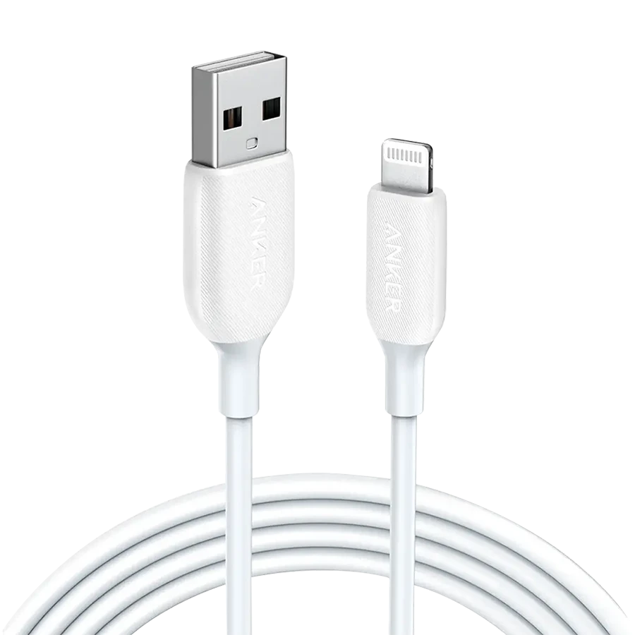 کابل شارژ USB-A به Lightning انکر Anker PowerLine III 1.8M White