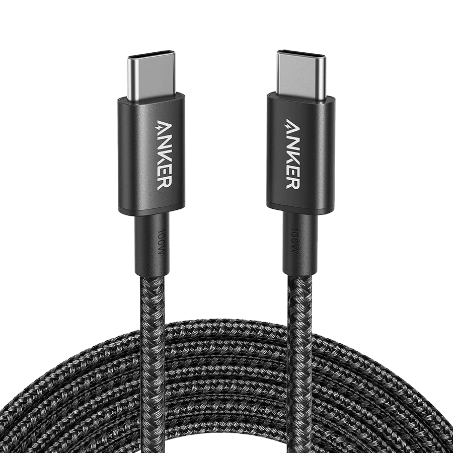 کابل شارژ USB-C به USB-C انکر Anker Nylon 333 100W 1.8M Black