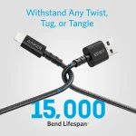 کابل تبدیل USB-A به Lightning انکر Anker PowerLine Select+ 0.9M Black