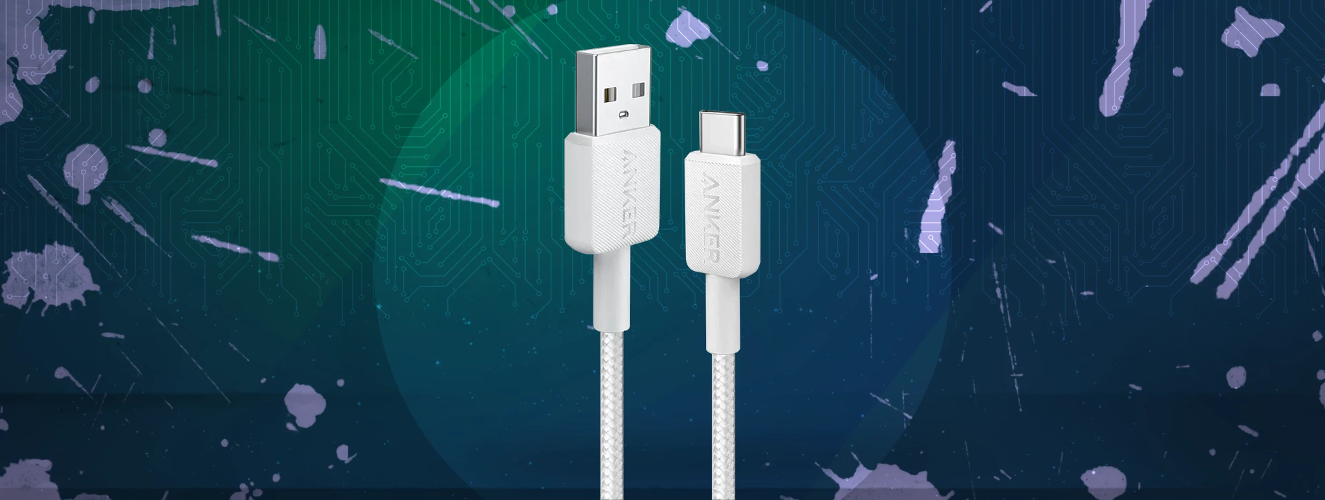 کابل شارژ USB-A به USB-C انکر Anker 322 0.9M White