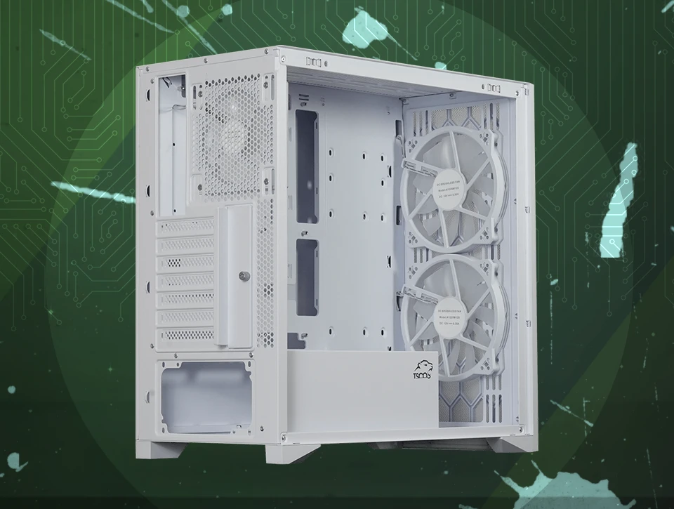 کیس گیمینگ تسکو TSCO GC4508 THUNDERWAVE White