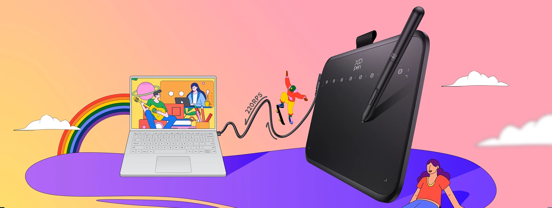 قلم نوری ایکس پی پن XP-Pen Deco 640 Black
