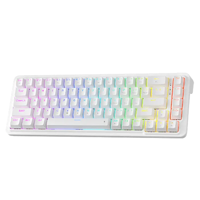 k709w کیبورد مکانیکال گیمینگ ردراگون Redragon NOVA K709 White RGB - تصویر 1